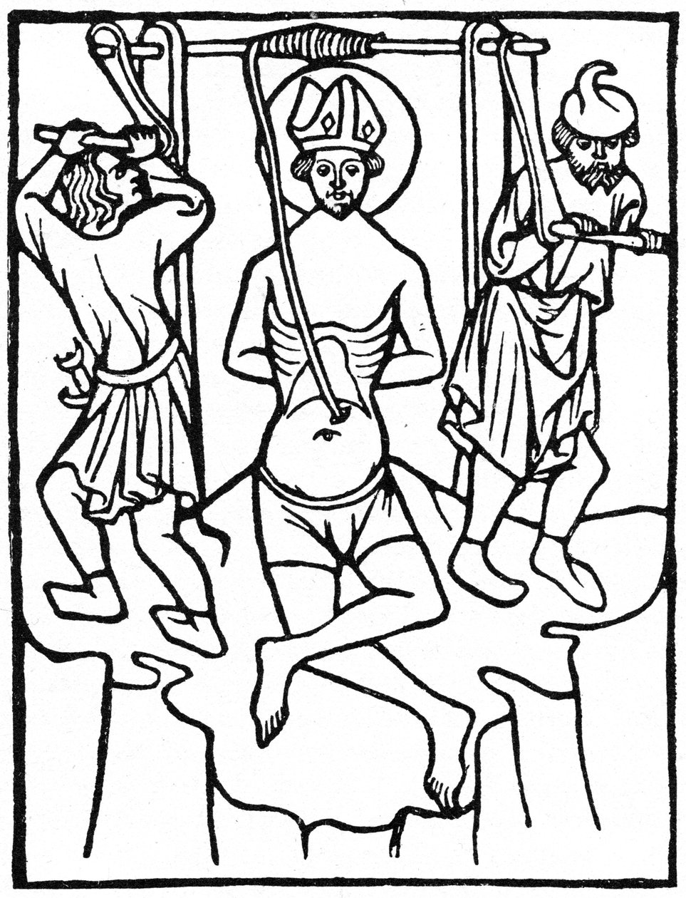 St Erasmus door Unbekannt