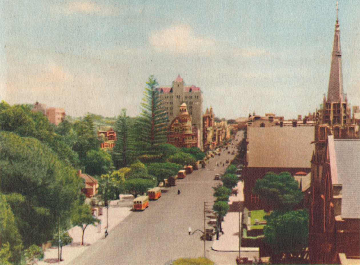 St. Georges Terrace, Kijkend naar het westen door Unbekannt