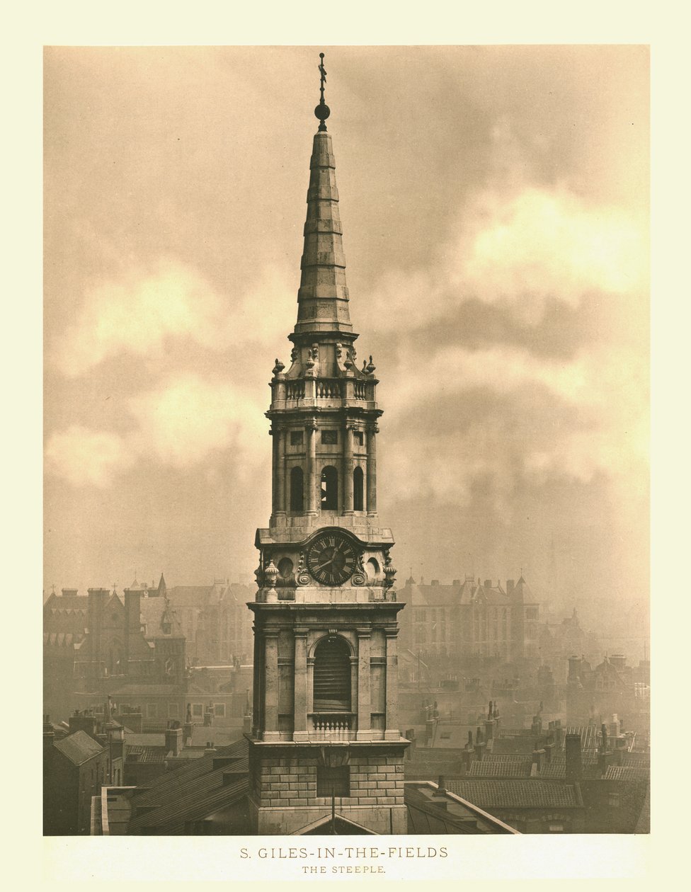 St Giles-in-the-Fields, De Toren door Unbekannt