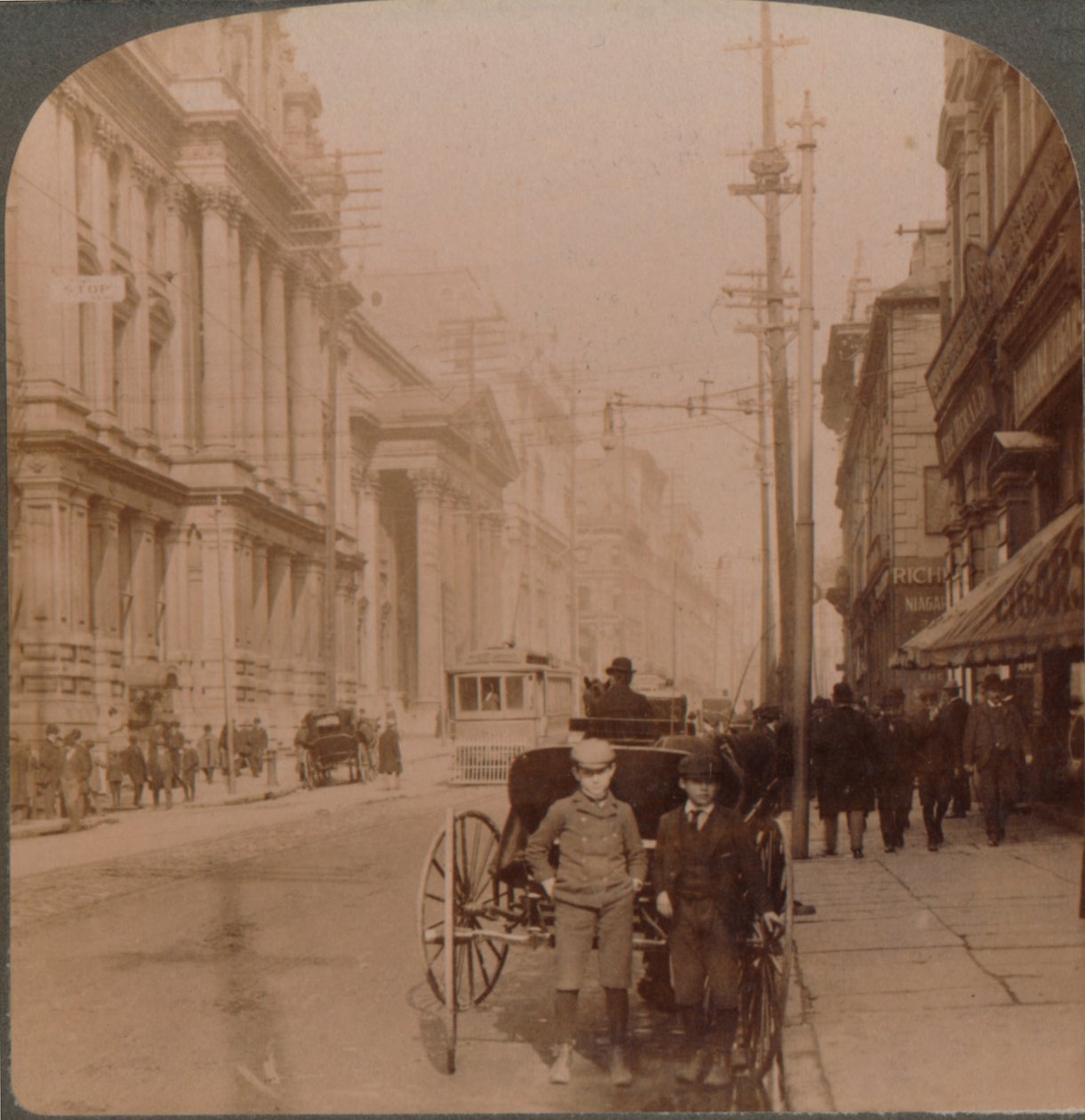 St. James Street, Montreal, Canada, 1900 door Unbekannt