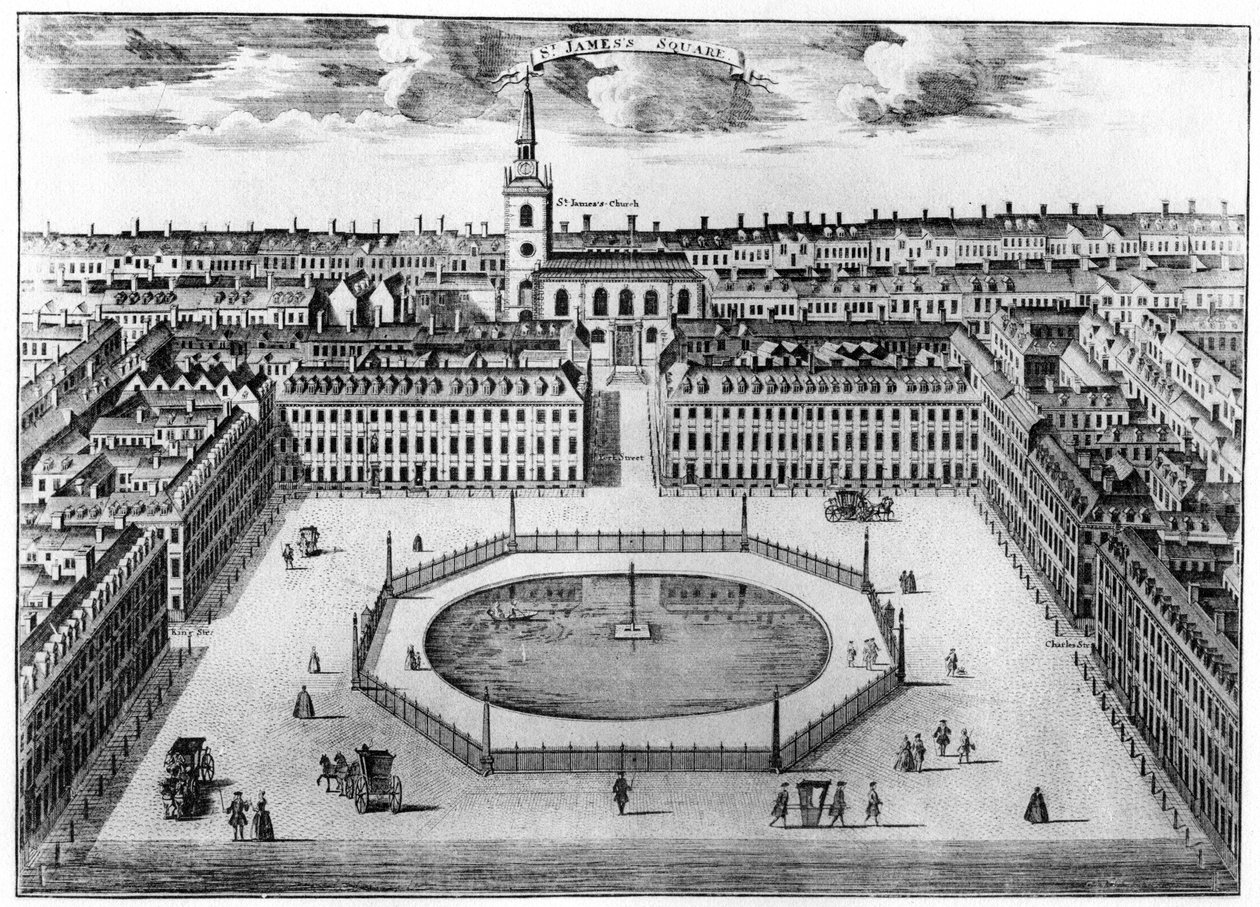 St Jamess Square, Londen door Unbekannt