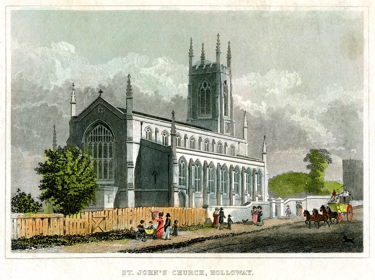 St Johns Kerk, Holloway, Islington, Londen door Unbekannt