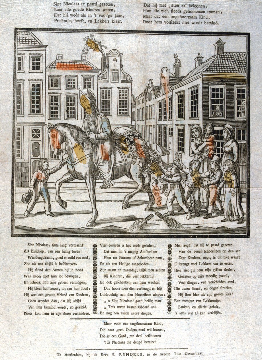 Sint Nicolaas, 19e eeuw door Unbekannt
