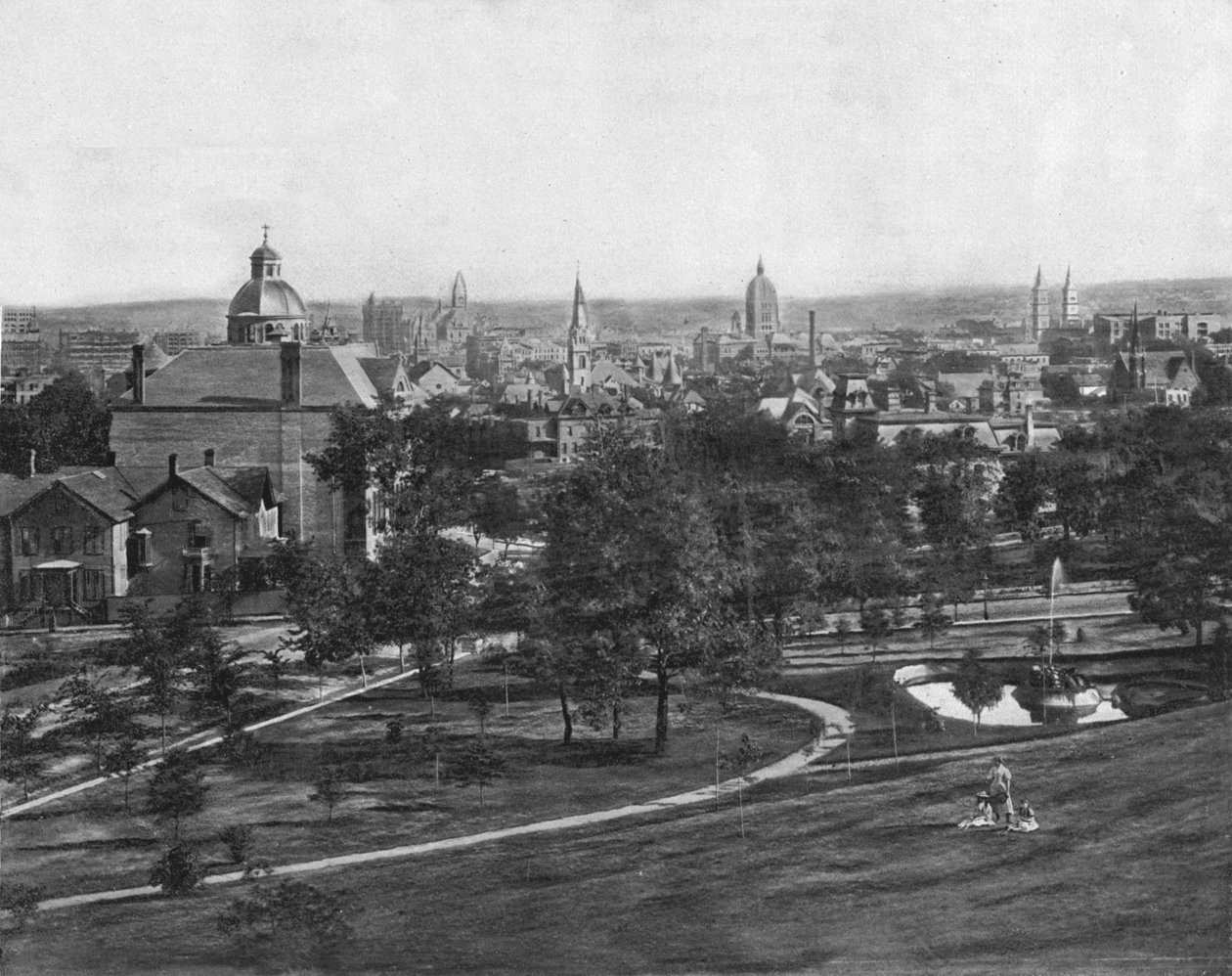 St Paul vanaf Merriams Hill, Minnesota, VS, ca. 1900 door Unbekannt