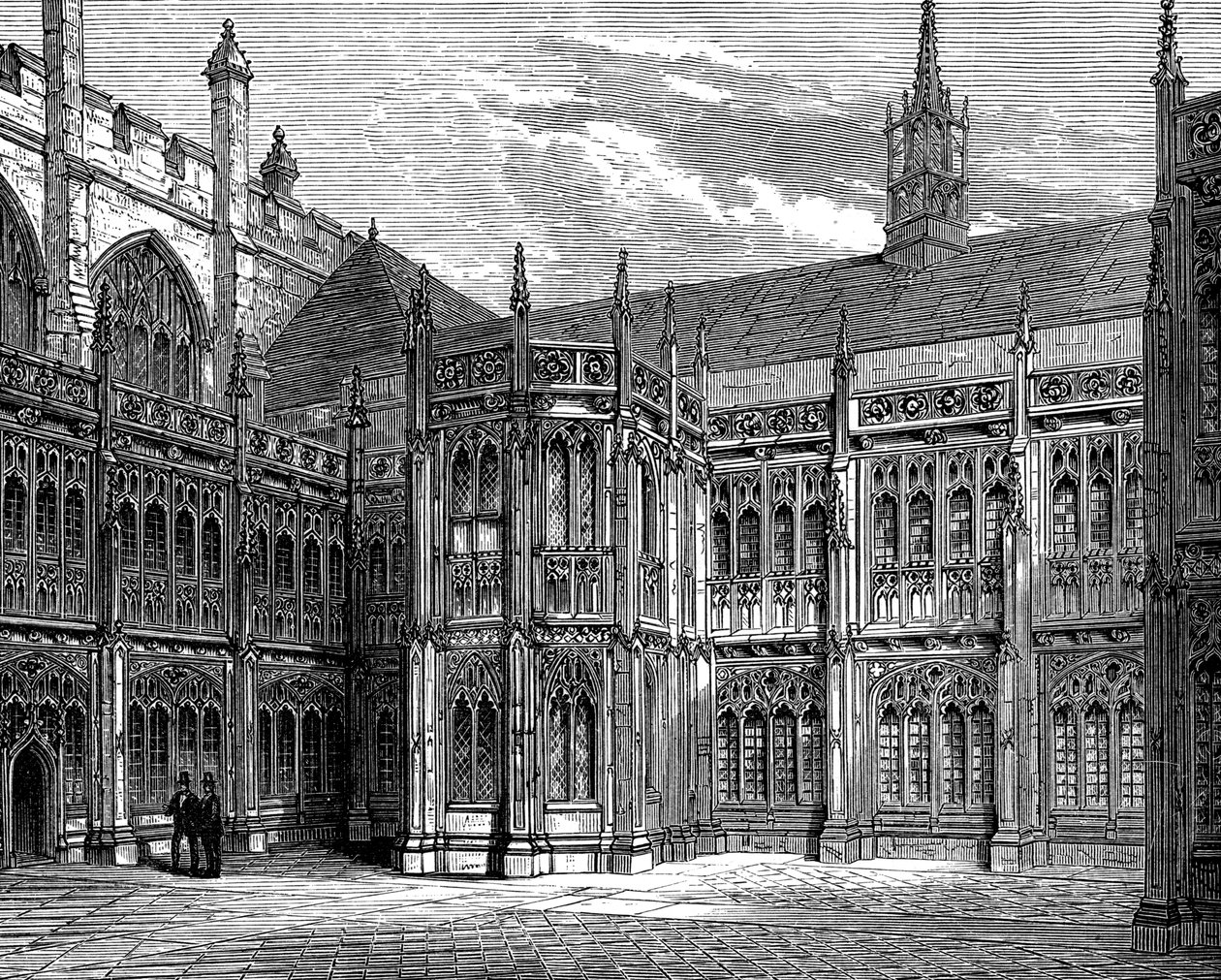 St. Stephens Kloosters, Westminster Hall, Londen, 1900 door Unbekannt