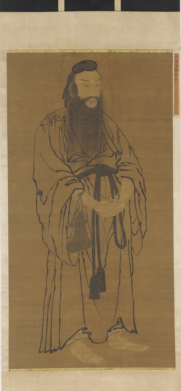 Staand figuur van Lü Dongbin, Ming-dynastie, 1368-1644 door Unbekannt