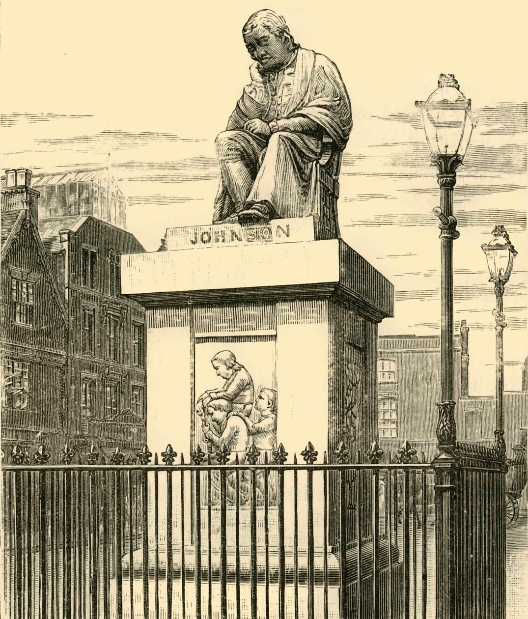 Standbeeld van Johnson, 1898 door Unbekannt