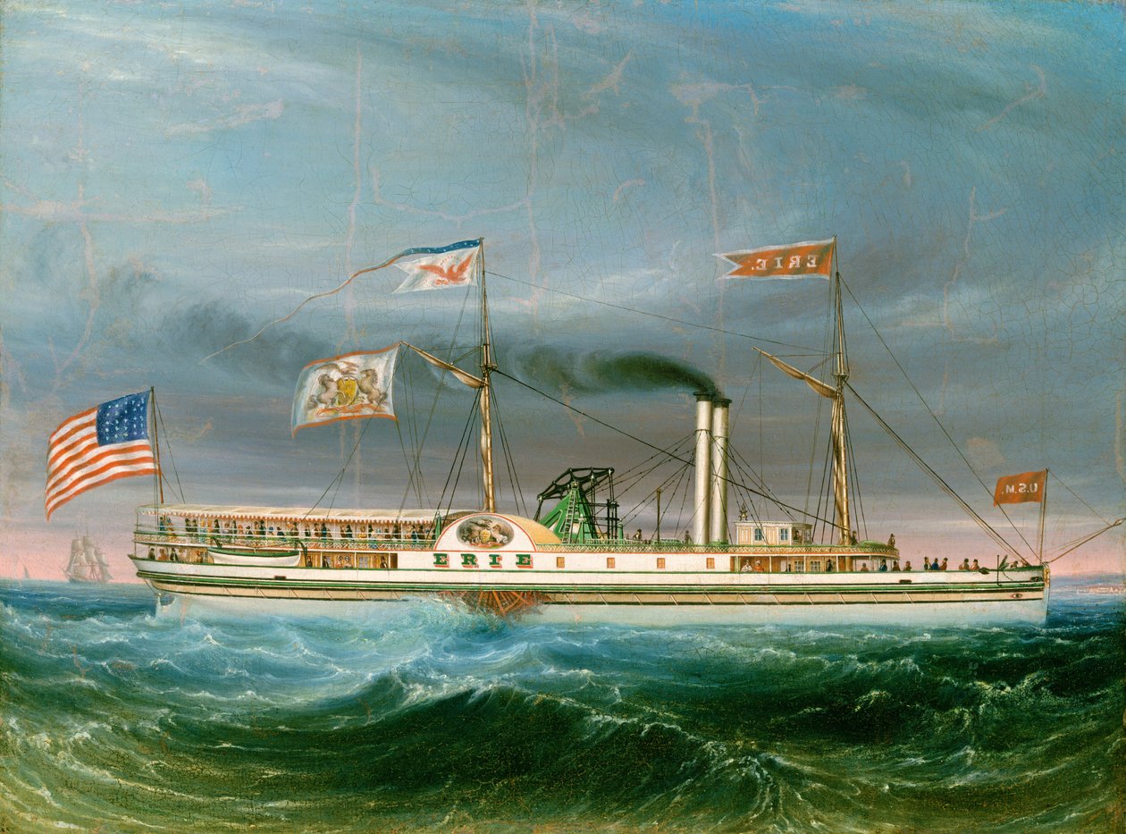 Stoomschip Erie door Unbekannt