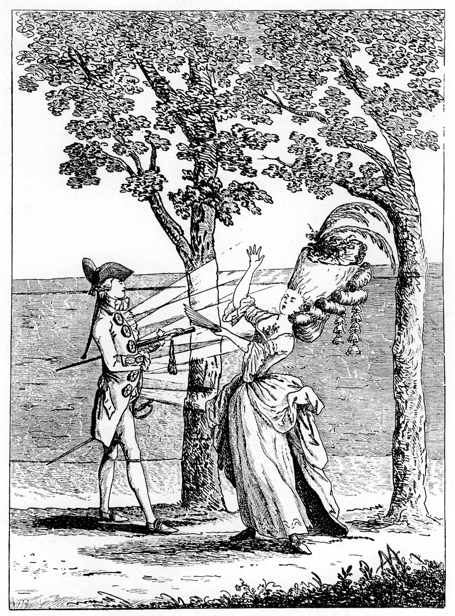 Stalen knopen, Coup de Bouton, 1777 door Unbekannt