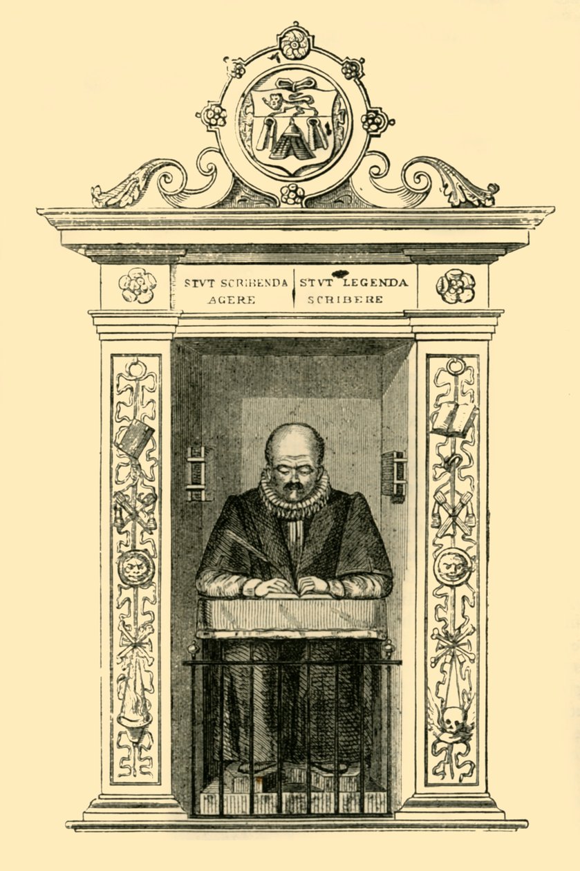 Stows Monument in St. Andrew Undershaft door Unbekannt