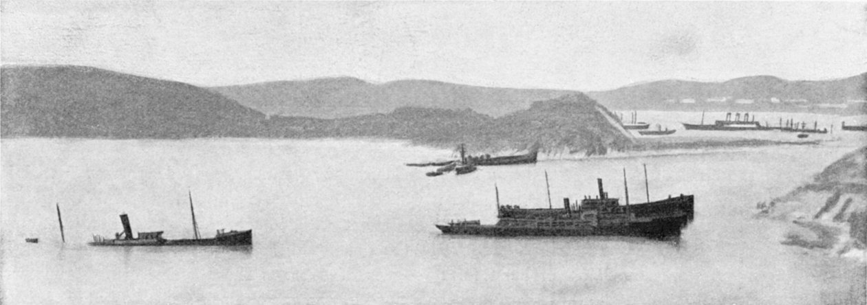 Gezonken Japanse schepen, Russisch-Japanse Oorlog, 1904-1905 door Unbekannt
