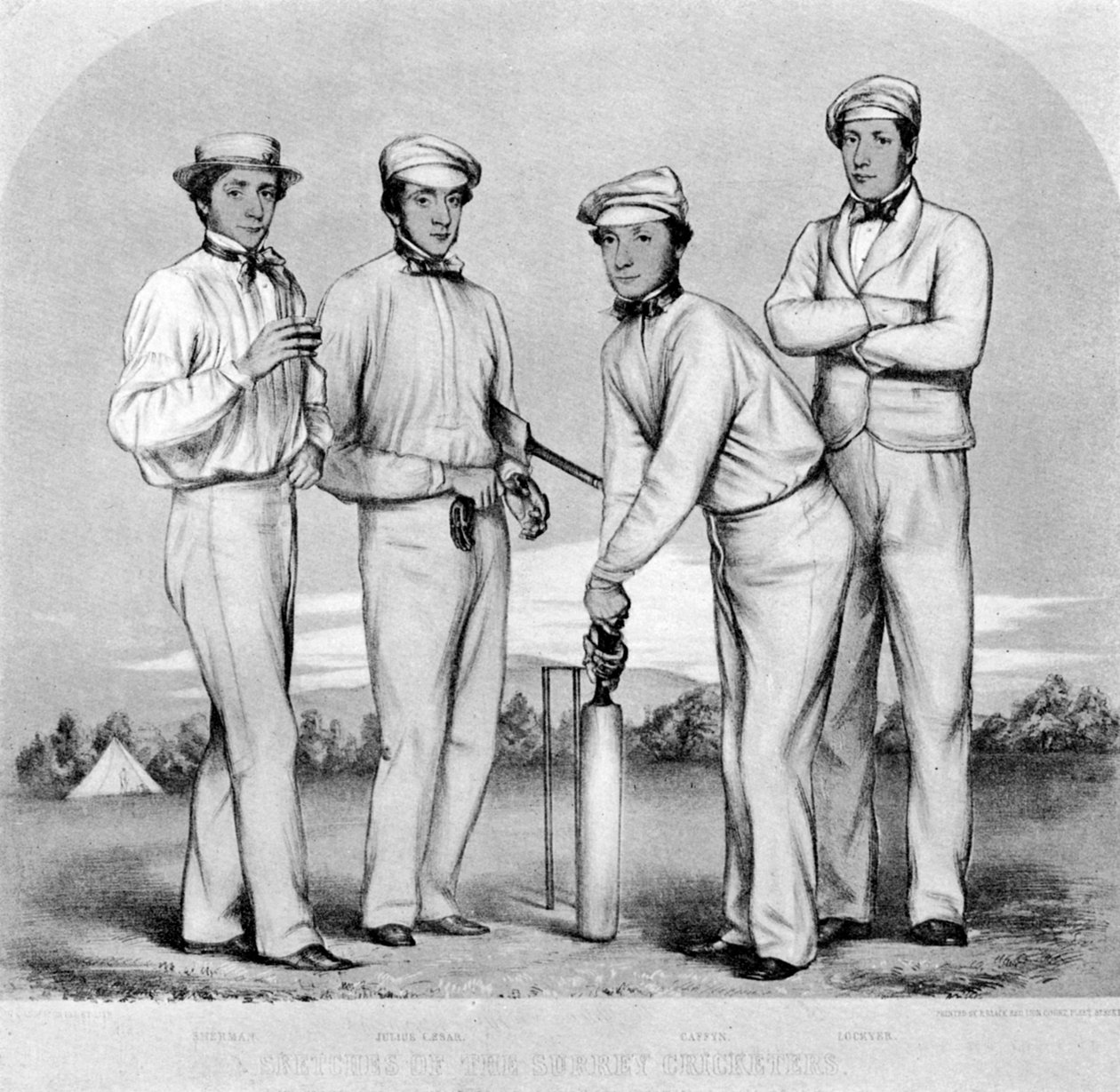 Surrey Cricketers, 1852 1912 door Unbekannt