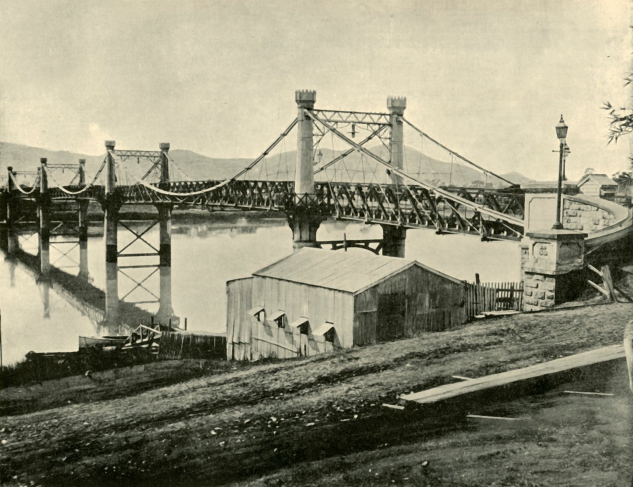 Hangbrug over de Fitzroy, 1901 door Unbekannt