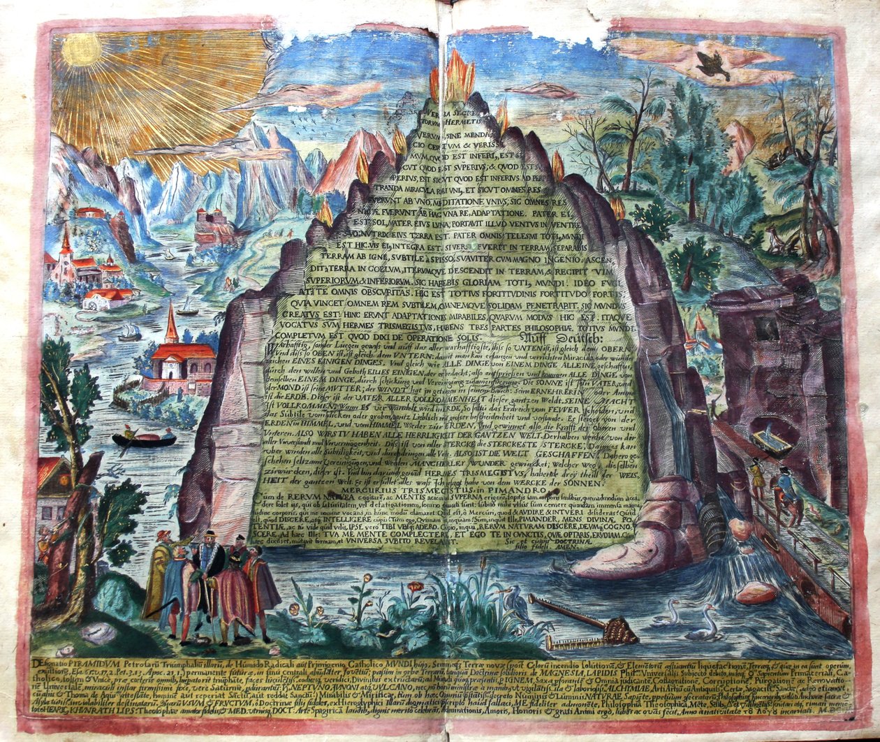 Tabula Smaragdina Smaragden Tablet van Hermes Trismegistus door Unbekannt