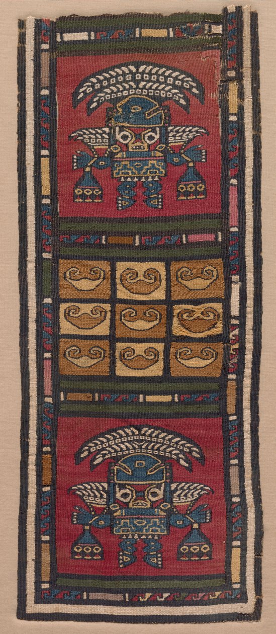 Tapijtfragment, 700-1370s door Unbekannt