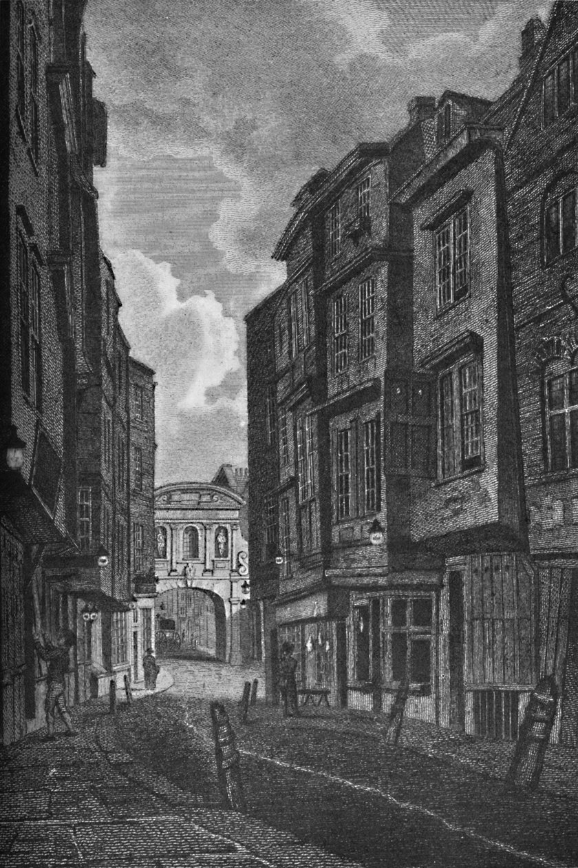 Temple Bar vanaf Butcher Row, 1907 door Unbekannt