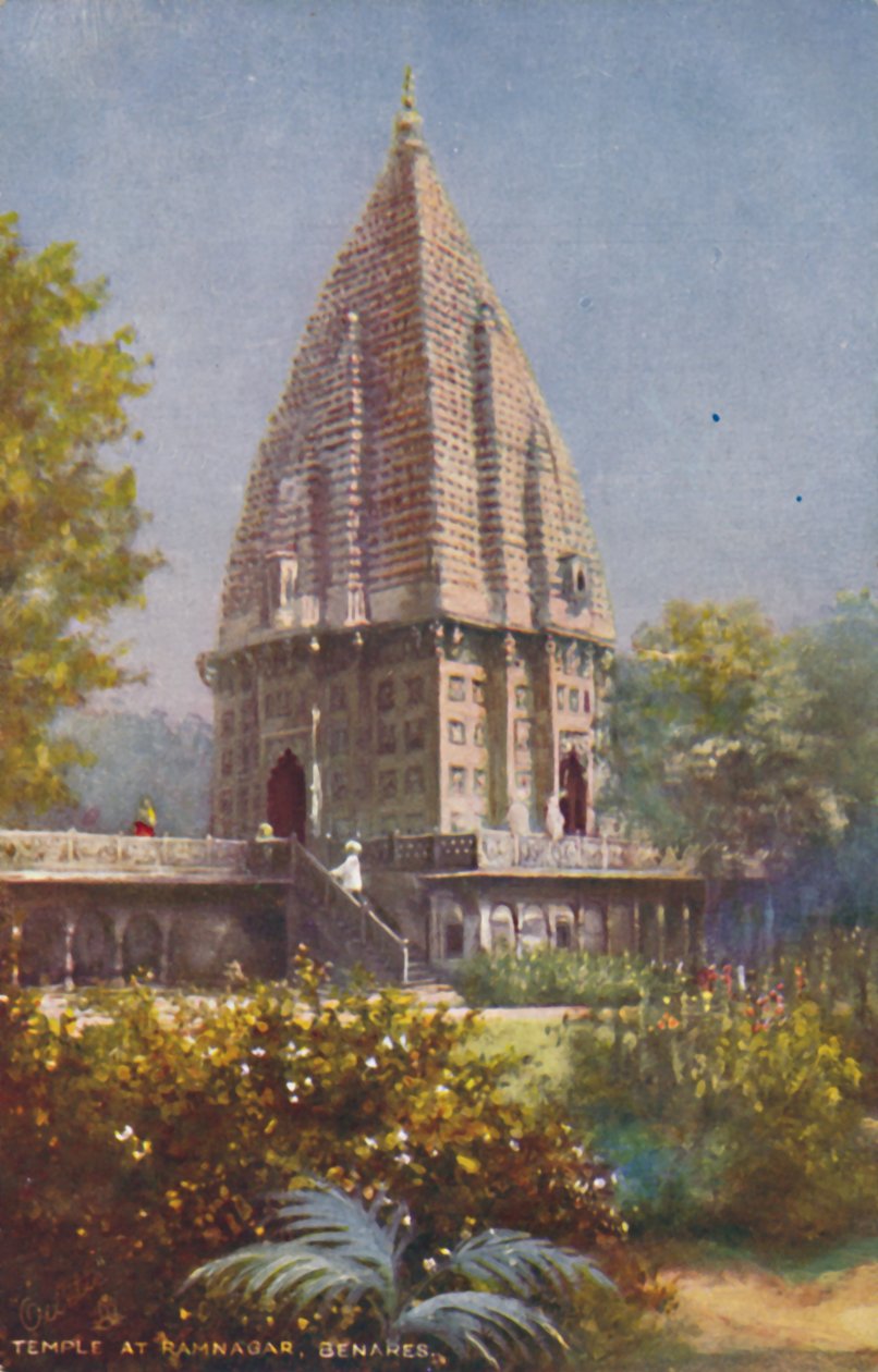 Tempel in Ramnagar, Benares door Unbekannt