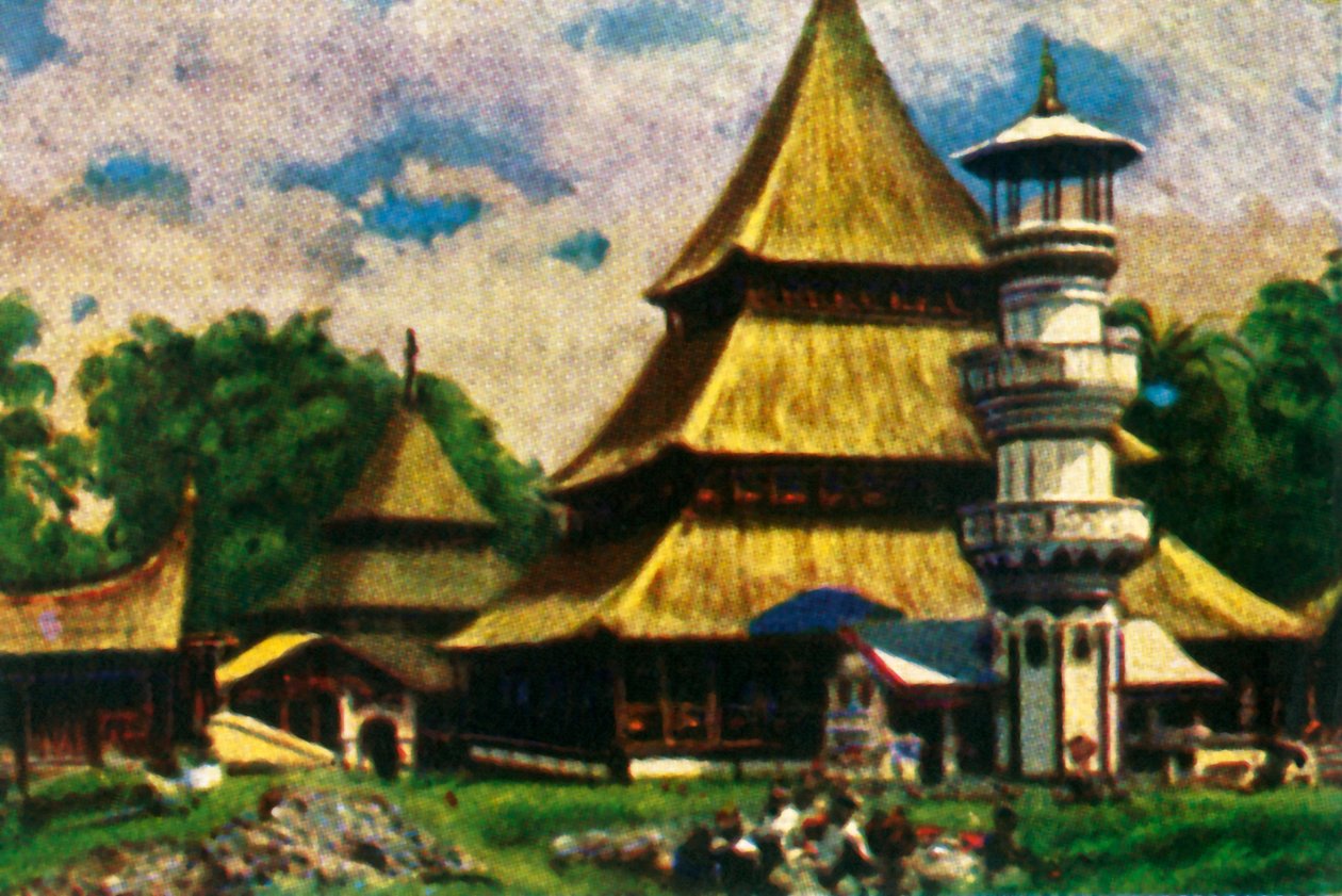 Tempel in Kota Baru, oostelijk Sumatra door Unbekannt