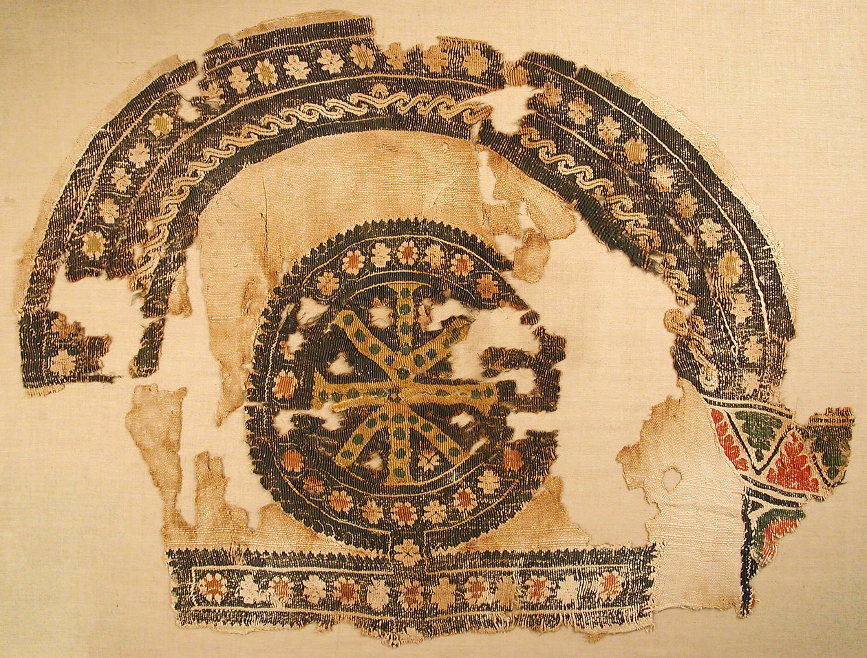 Textiel Fragment, Byzantijns door Unbekannt