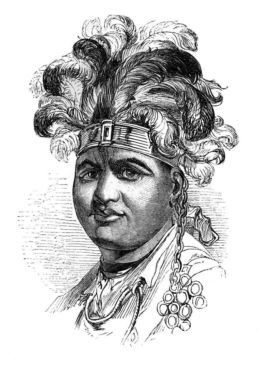 Thayendaneega, een Mohawk-opperhoofd, 1848 door Unbekannt