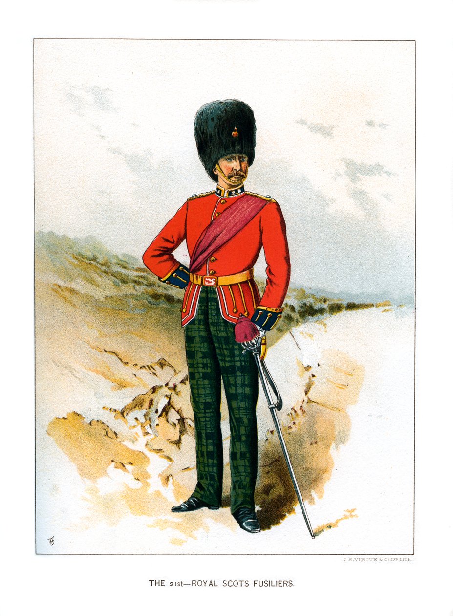 De 21e Royal Scots Fusiliers, c1890 door Unbekannt