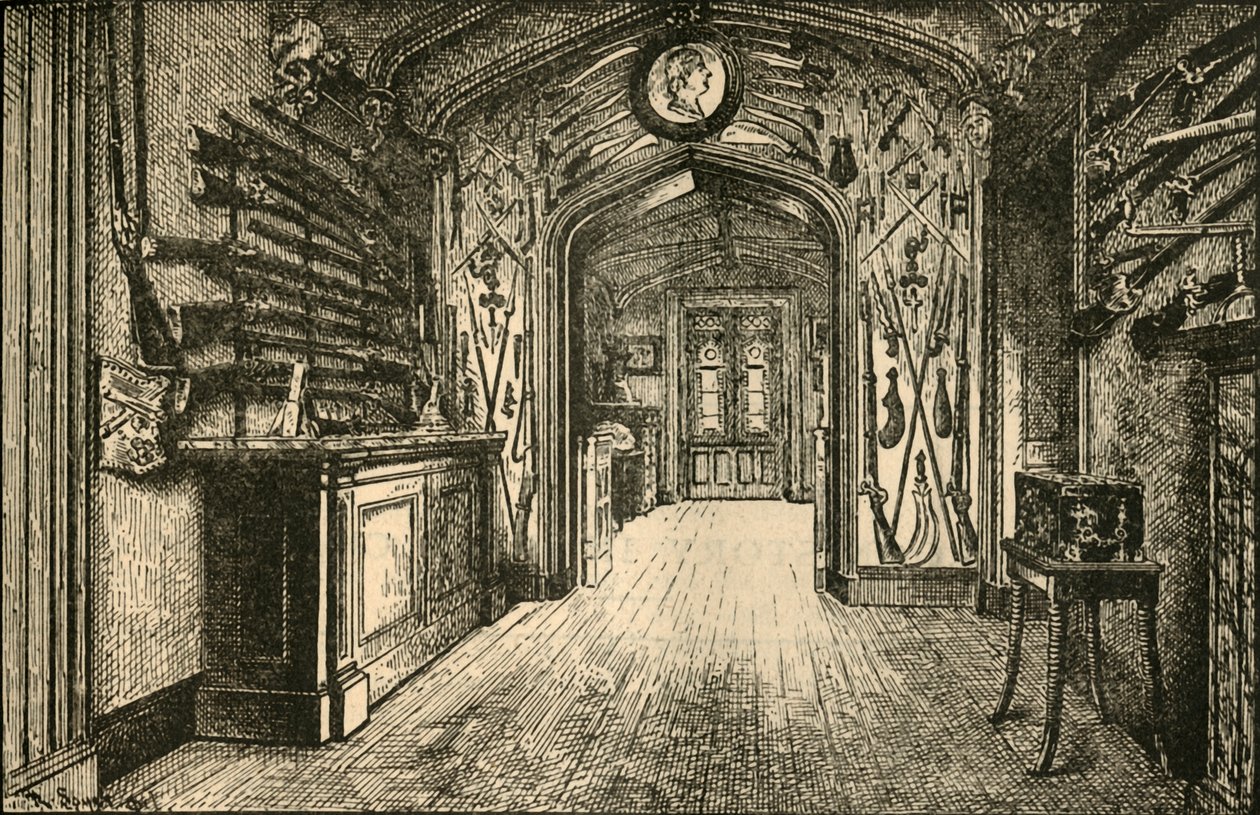 Het arsenaal in Abbotsford, 1882 door Unbekannt