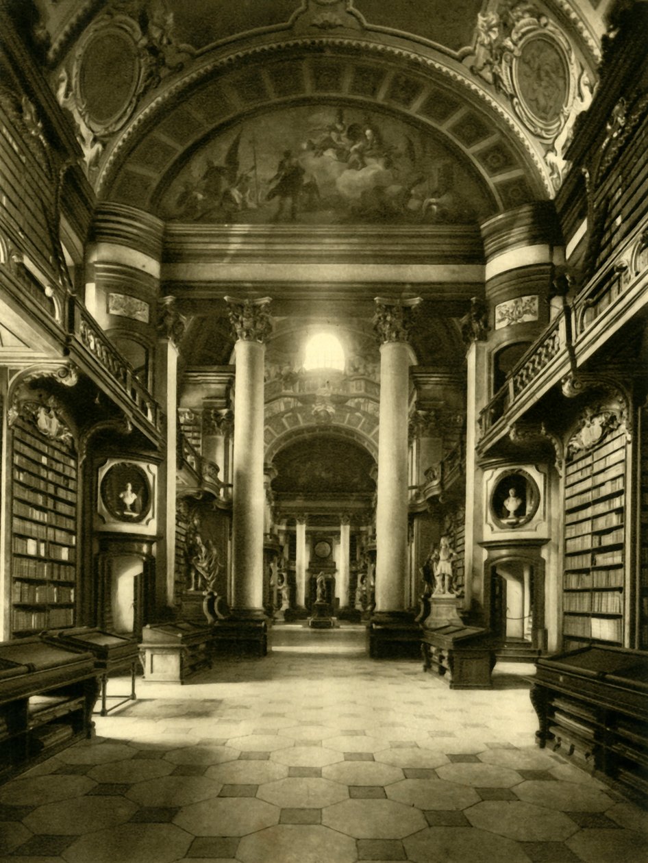 De Oostenrijkse Nationale Bibliotheek, Wenen, Oostenrijk, ca. 1935 door Unbekannt