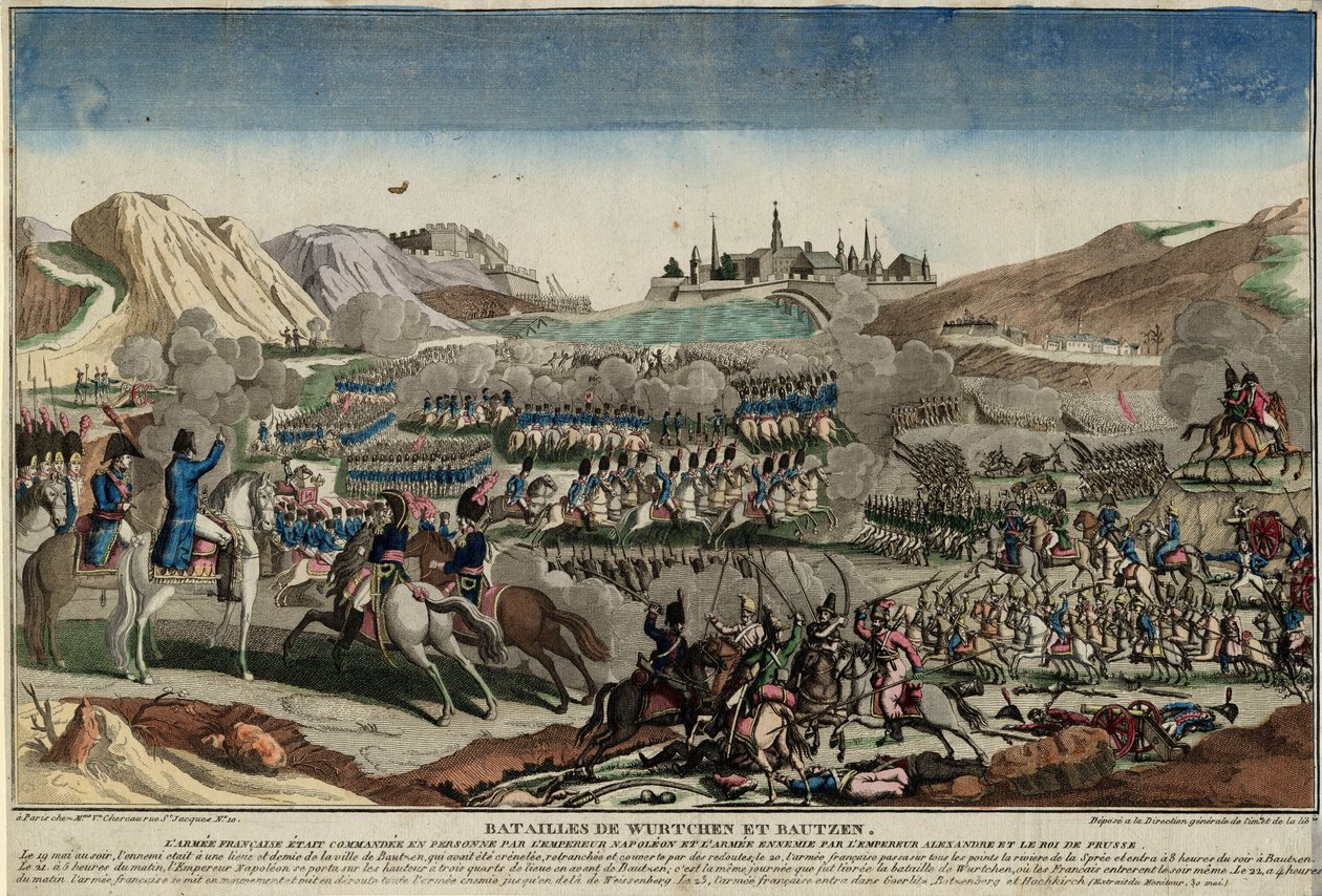 De Slag bij Bautzen, 1813 door Unbekannt