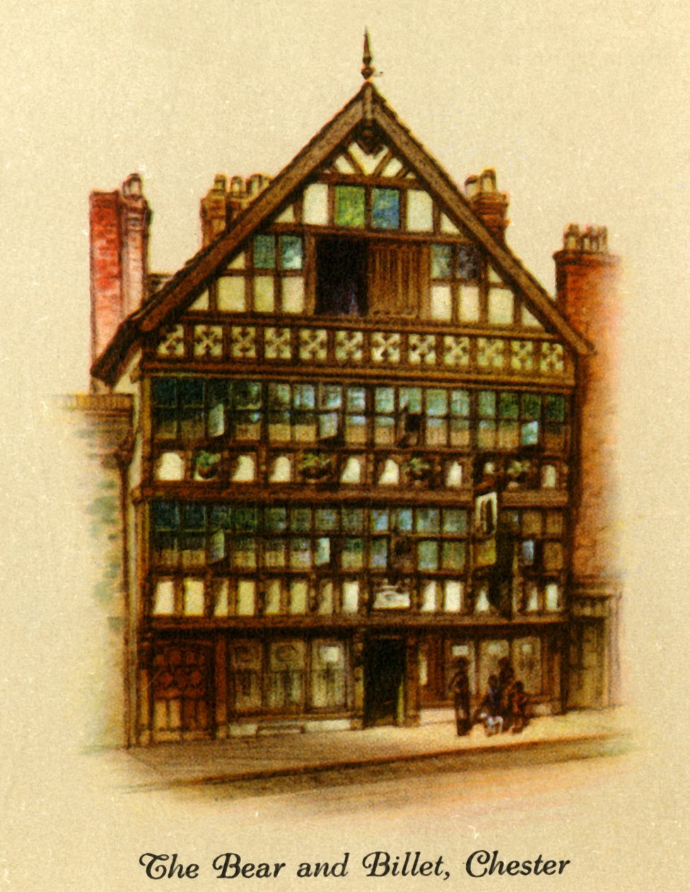 The Bear and Billet, Chester, 1936 door Unbekannt