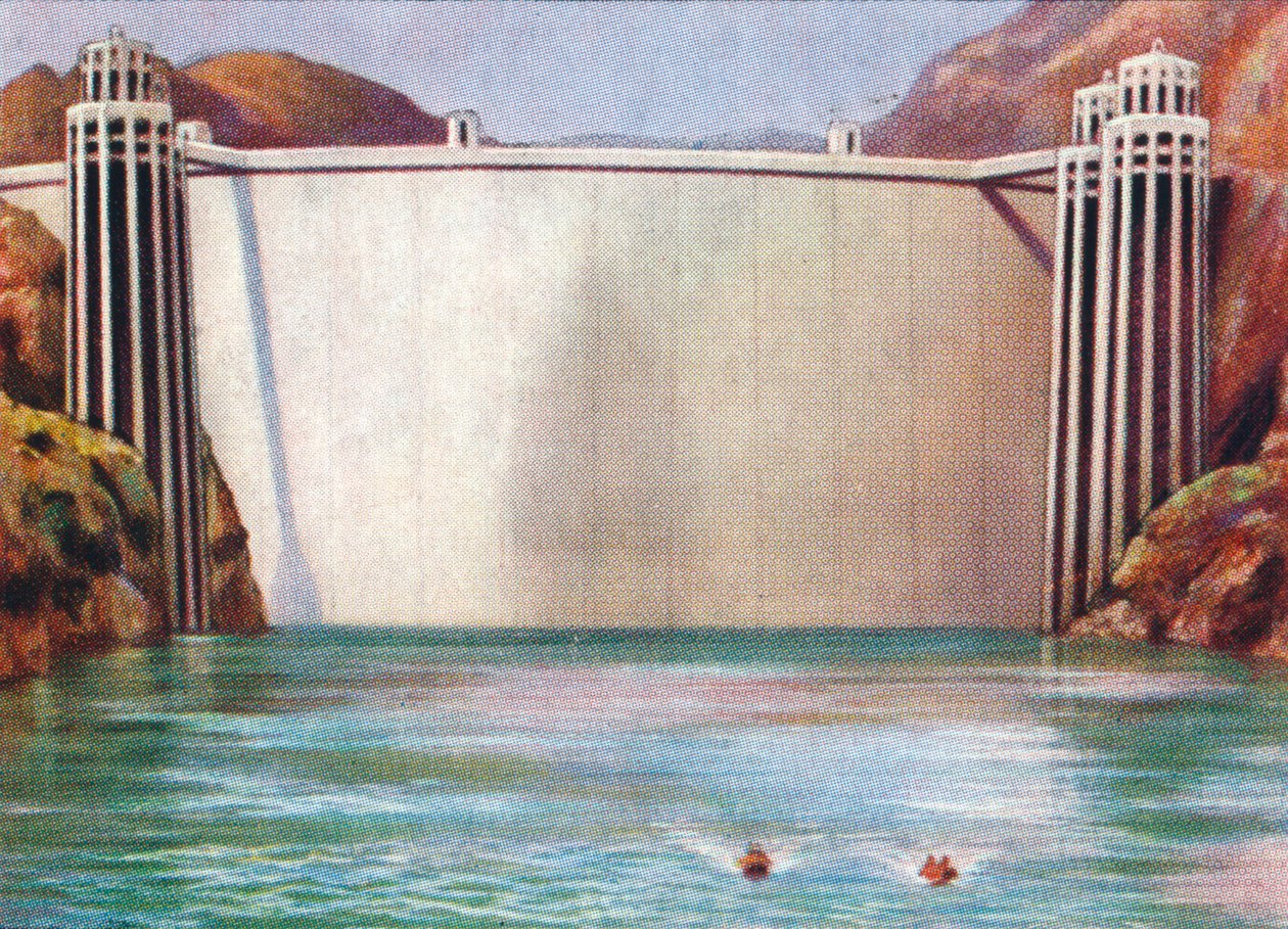 De Boulder Dam, VS, 1938 door Unbekannt