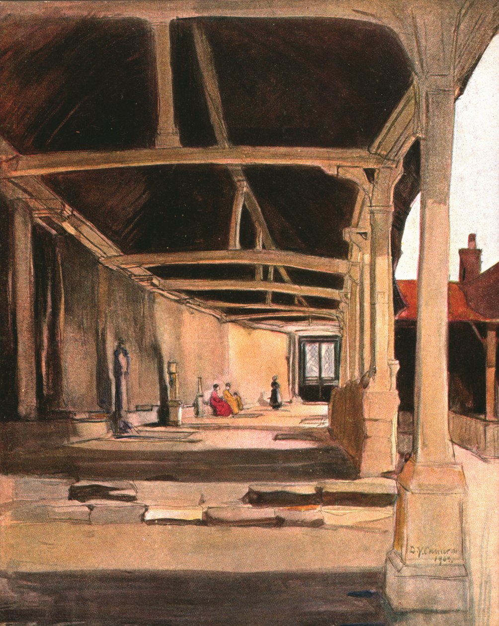 De kloosters, Montevilliers, ca. 1900 door Unbekannt