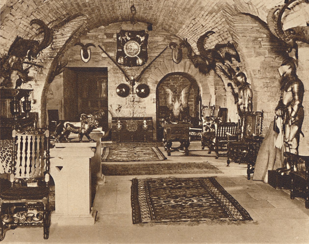 De Crypte, Glamis Castle, ca. 1933-1937 door Unbekannt