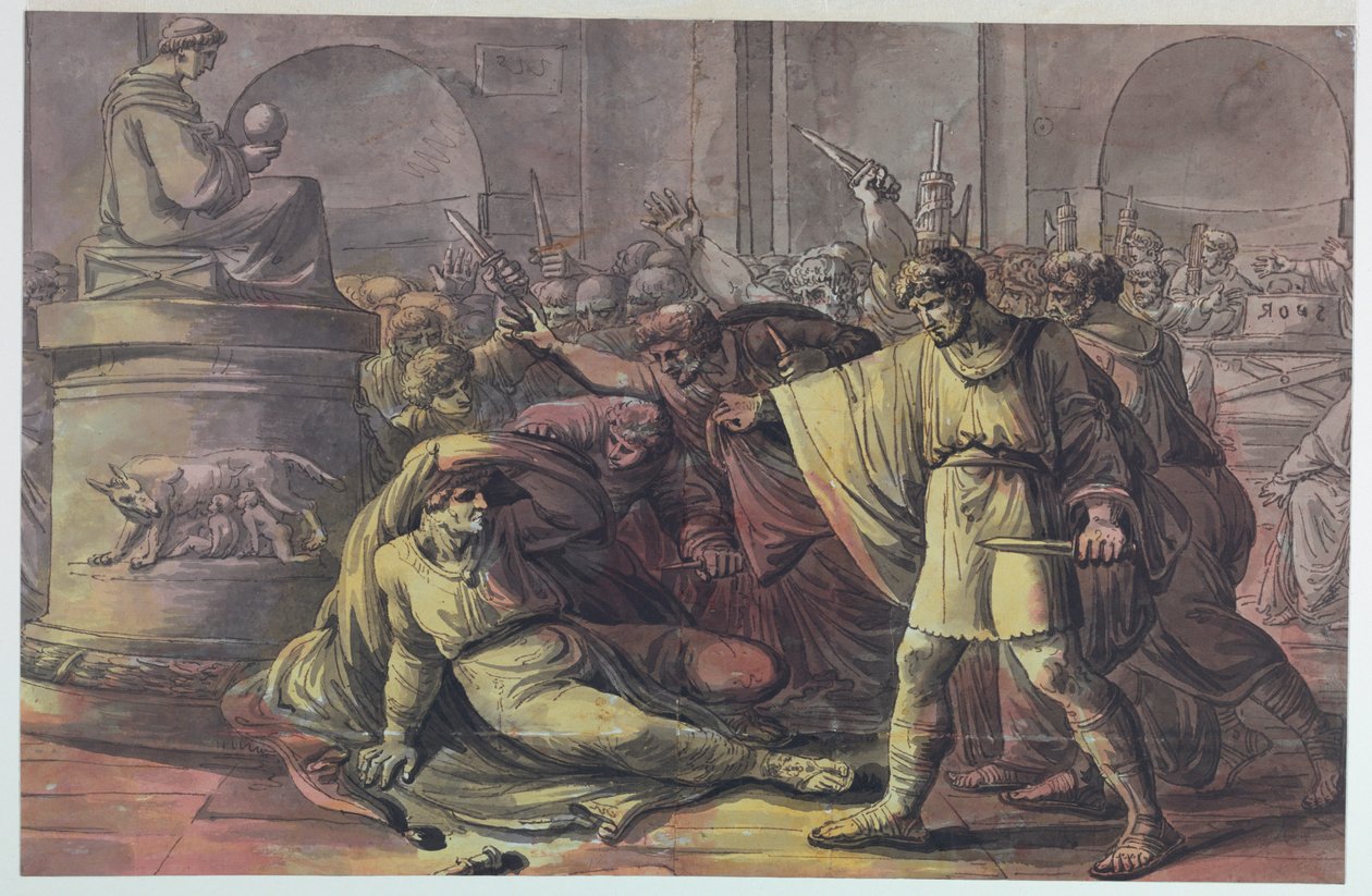 De Dood van Julius Caesar door Unbekannt