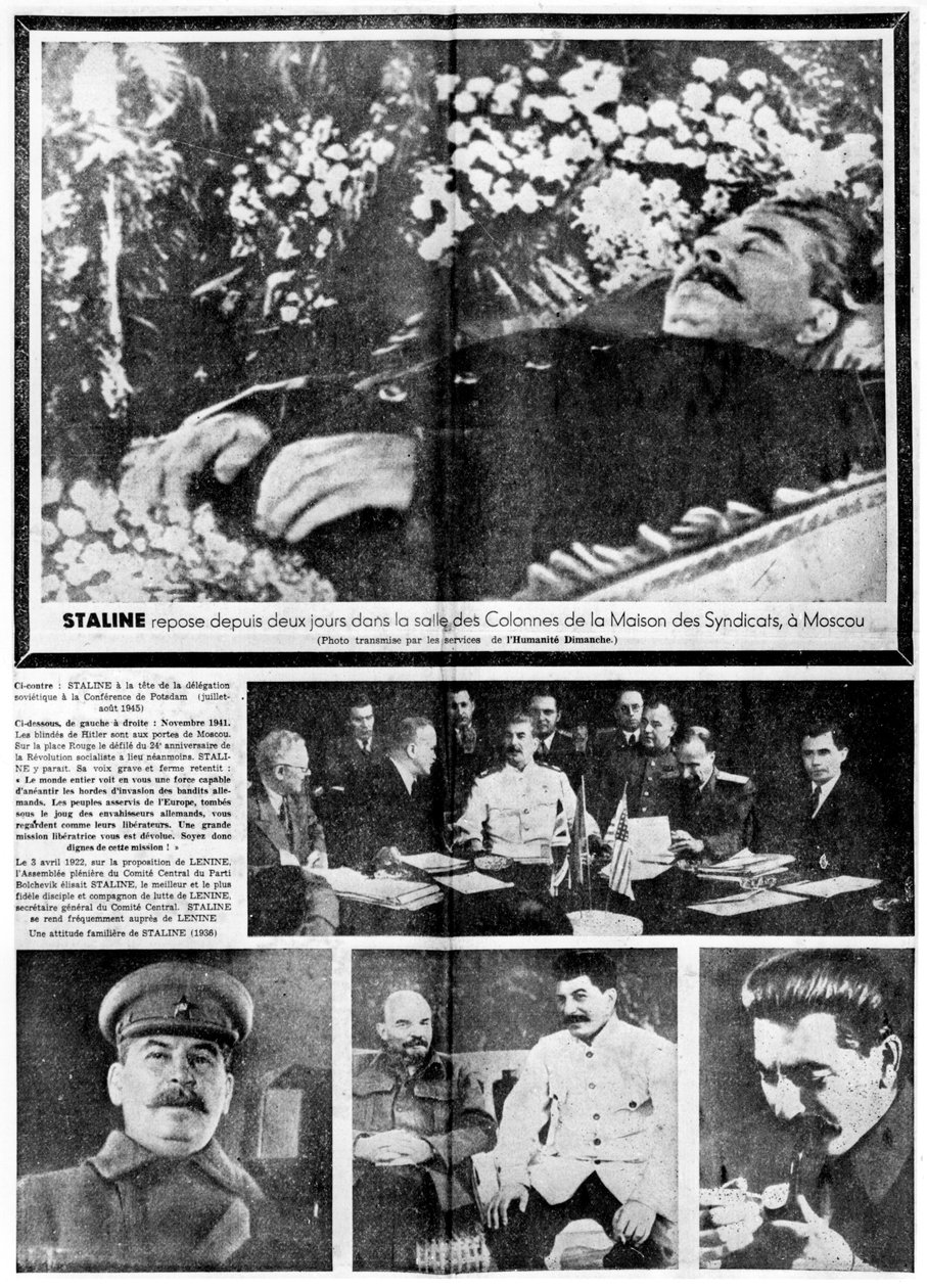 De dood van Stalin, 8 maart 1953 door Unbekannt