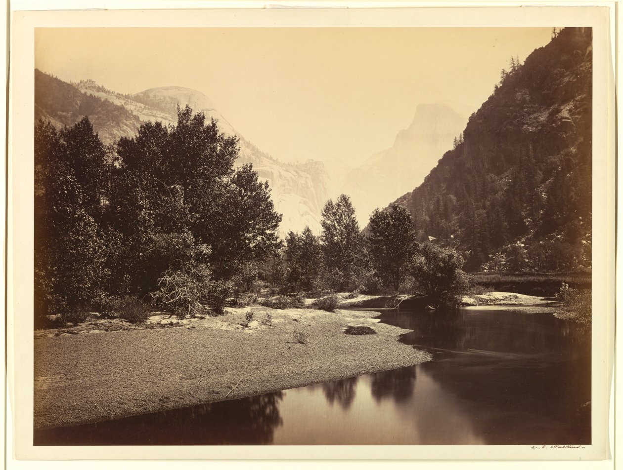 De koepels uit de vallei, Yosemite door Unbekannt