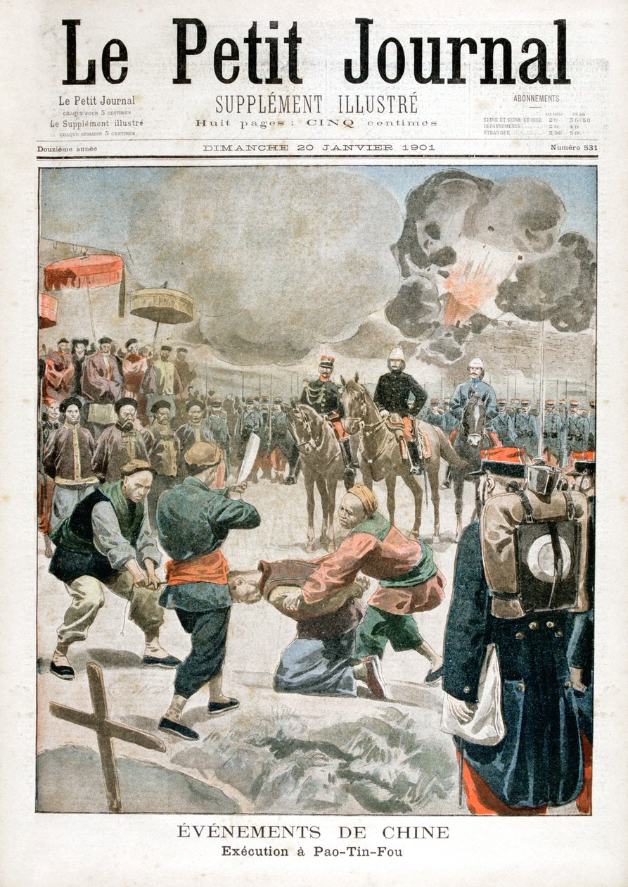 De executie van Pao-Tin-Fou, 1901 door Unbekannt