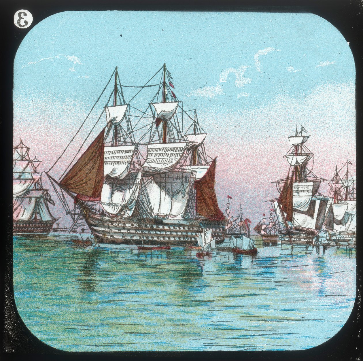 De vloot bij Spithead, 1853, ca. 1900 door Unbekannt