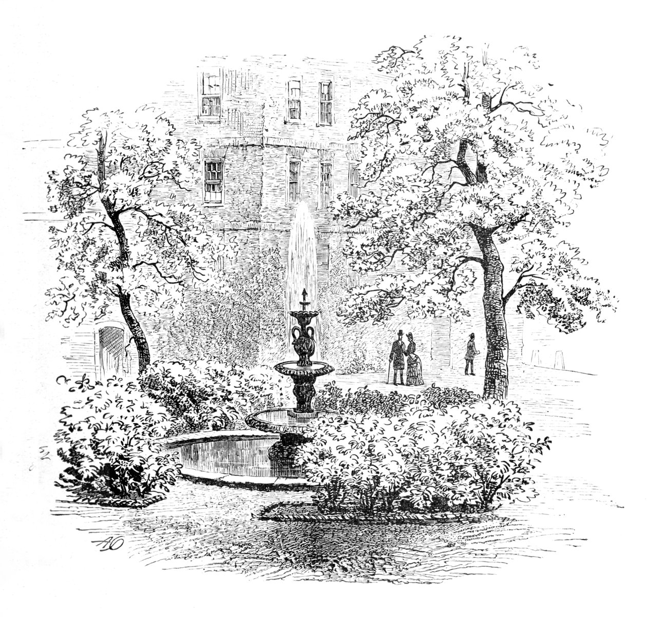 De Fontein, Middle Temple, 1890 door Unbekannt