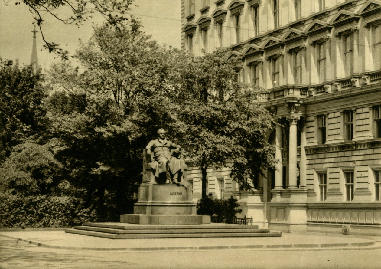 Het Goethe Monument, Wenen, Oostenrijk, ca. 1935 door Unbekannt