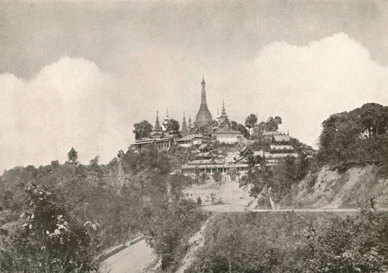 De Grote Pagode, Moulmein, 1900 door Unbekannt