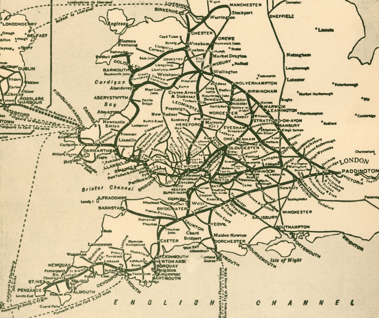 De Great Western Railway, 1930 door Unbekannt
