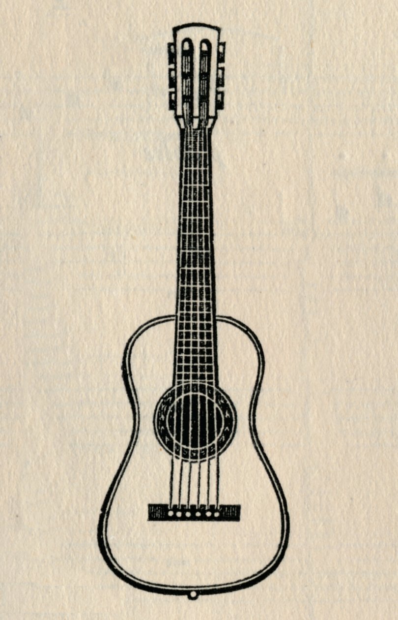 De Gitaar, 1895 door Unbekannt
