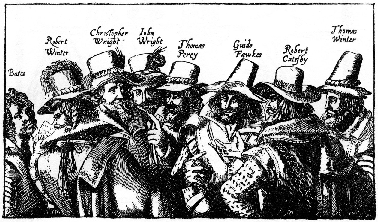 De buskruitplotters, begin 17e eeuw, 1910 door Unbekannt