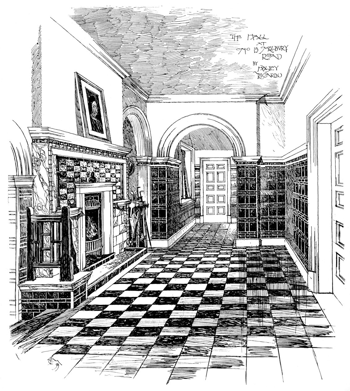 De Hal, 15, Melbury Road, 1899 door Unbekannt