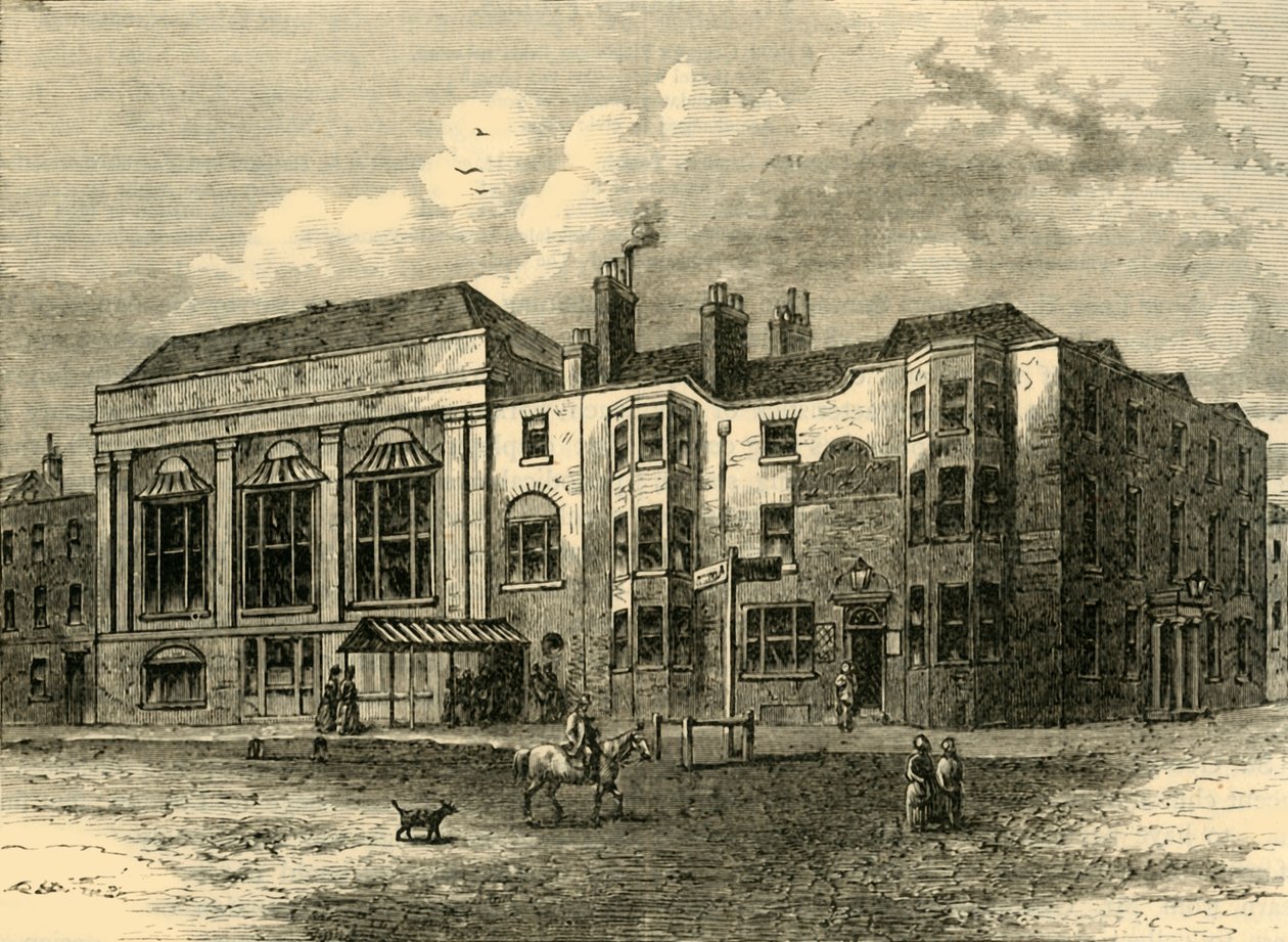 The Horns Tavern, Kennington, in 1820, ca. 1878 door Unbekannt