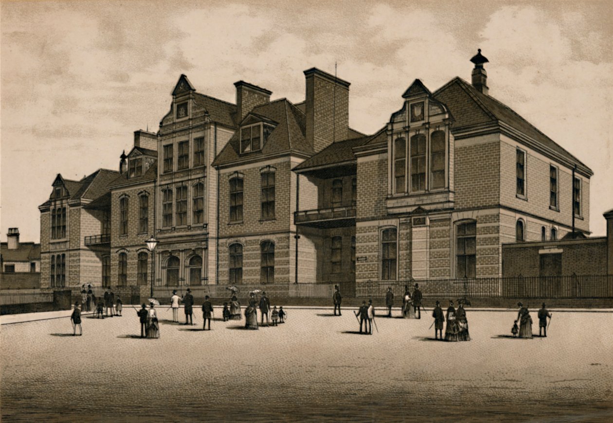 Het ziekenhuis, ca. 1880 door Unbekannt