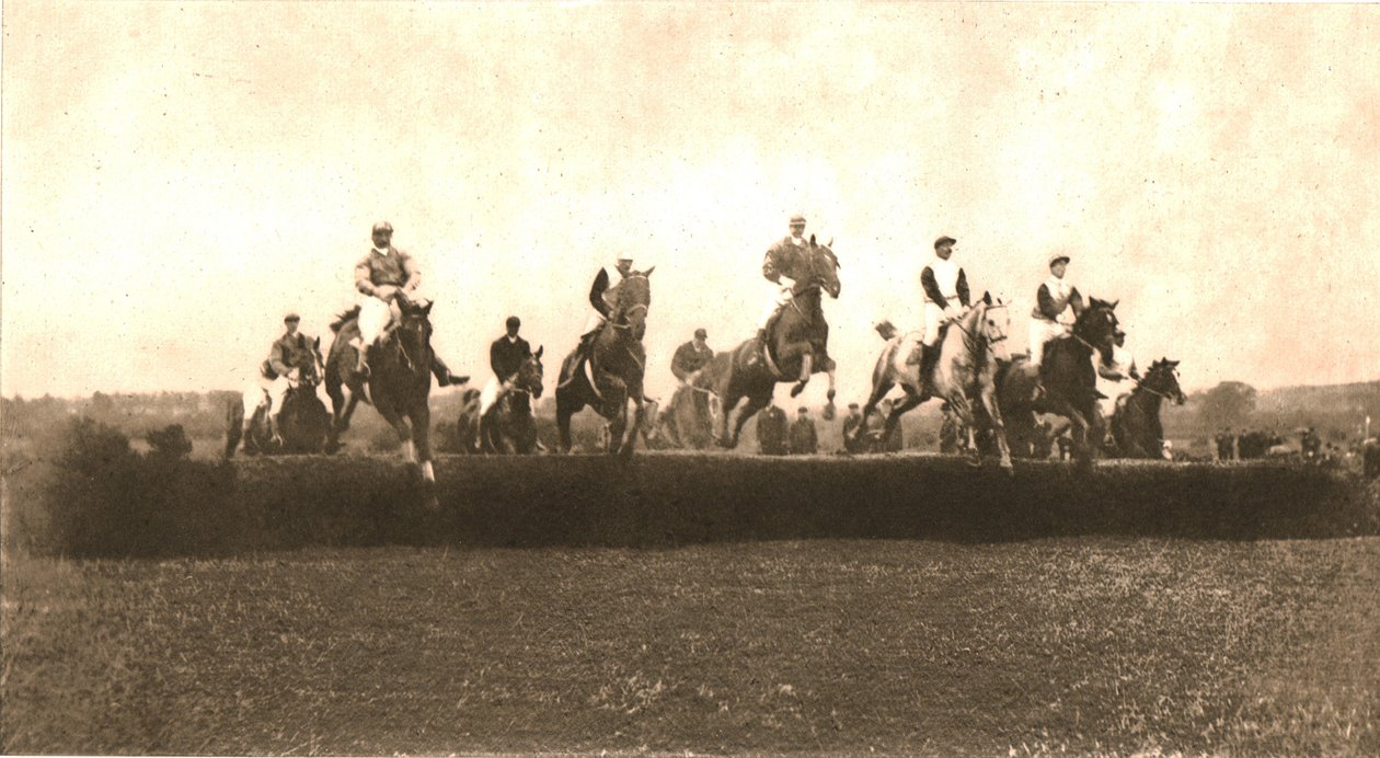 De Hunt Cup, Punchestown, 1911 door Unbekannt