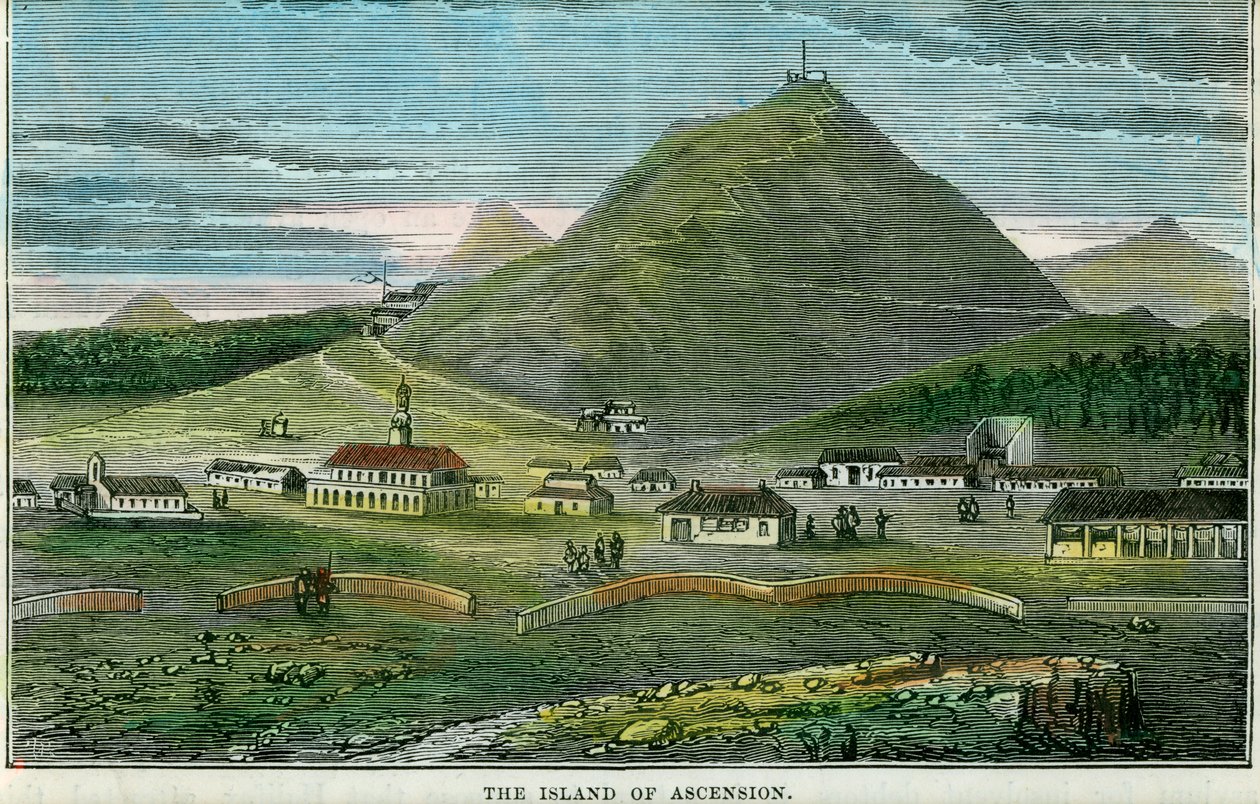 Het eiland Ascension, c1880 door Unbekannt