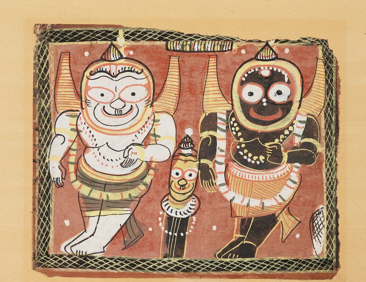 De Jagannatha Trio, 19e eeuw door Unbekannt