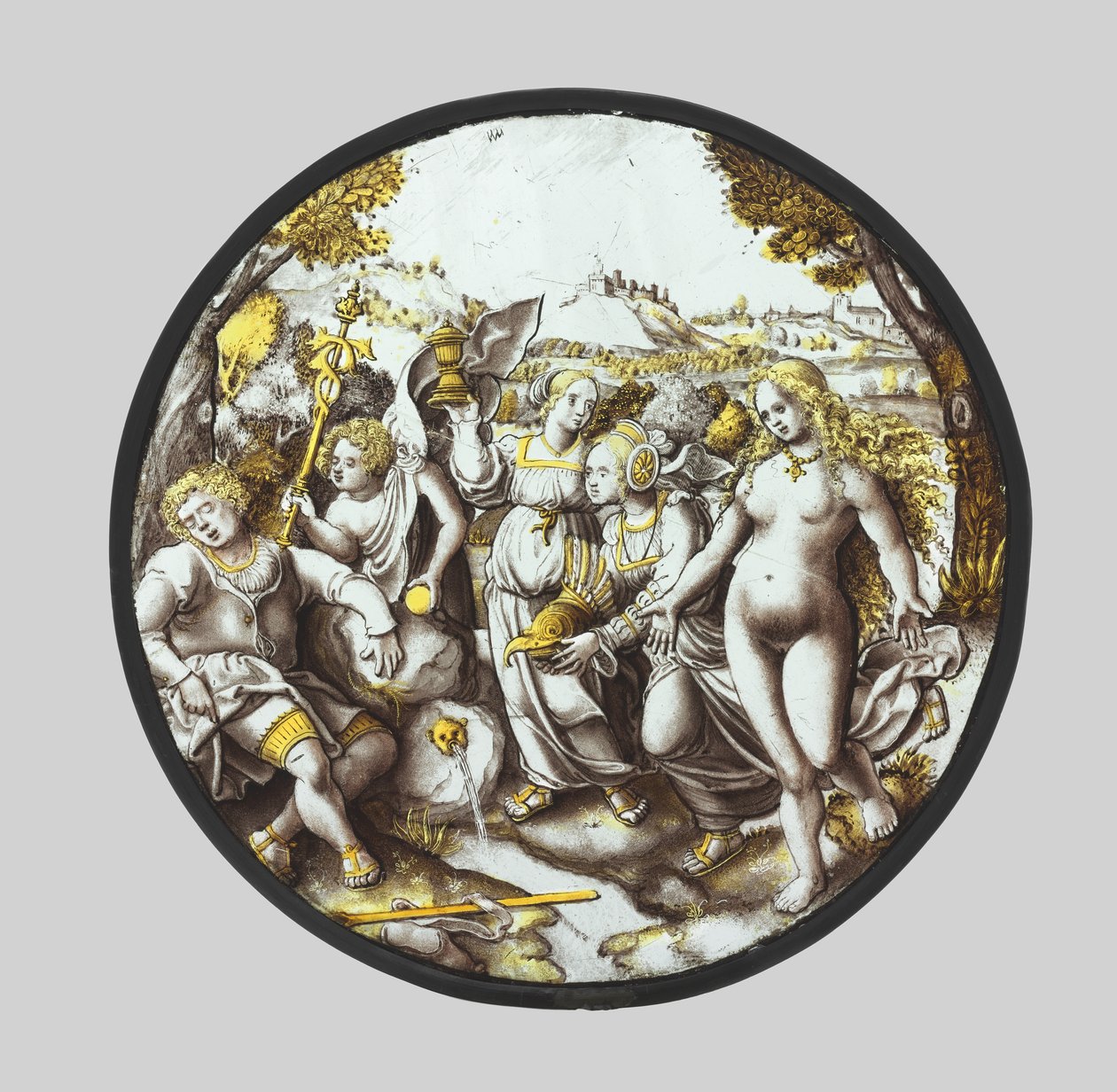 Het oordeel van Parijs, ca. 1510-1520 door Unbekannt
